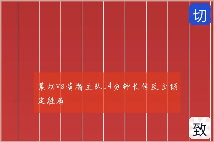 莱切vs黄潜主队14分钟长传反击锁定胜局